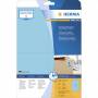 Herma - Etiketten A4 blau 105x148mm Papier matt ablsbar 80St.