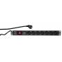Logilink - LogiLink PDU7C01 7AC outlet(s) 230V 2m Black surge protector