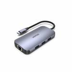 Unitek - UNITEK D1071A Schnittstellen-Hub USB 3.0 SuperSpeed 5 Gb/s Silber (D1071A)
