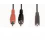 E+ P - e+p B 132/02 Audio-Kabel 0,2 m 2 x RCA 3.5mm Schwarz (B 132/02)