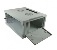 Allnet - ALLNET 19Wandgehuse, 6HE, 1-teilig, T445/B541mm, Lichtgrau, SMQ-Serie,