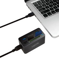 Logilink Usb 3. 0 Hub Mit All-in-one Card Reader (cr0042) 3