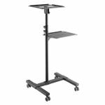 Logilink - Projektor/Laptop Wagen, verstellbar, Max.10KG, schw