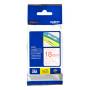 Brother - -光面胶带-白底红字-卷装 (1, 8 cm x 8 m)-1 卷-适用于 P-Touch PT-1400、1600、1650、18、1800、1830、185