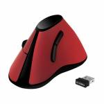 Logilink Maus, Ergonomisch Vertikal, Funk 2.4 Ghz, Rot - LogiLink 鼠标，符合人体工程学的垂直鼠标，2.4 GHz 无线电