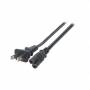 Efb - Netzkabel USA/NEMA 5-15P-C7 180,sw,1.8m,SPT-2 AWG18x2C