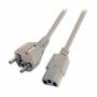 Efb-elektronik - Netzkabel Schutzkontakt 180-C13 180 grau,3.0m,3x1.00mm