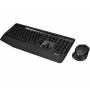 Logitech - Wireless Combo MK345 - Tastatur-und-Maus-Set - kabellos - 2.4 GHz - Franzsisch - Schwarz, Blau [DE-Version, German Keyboard]
