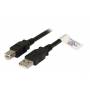 Efb - USB2.0 Anschlusskabel A-B,St.-St.,0.5m,schwarz,Premium