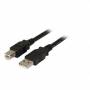 Efb - USB2.0 Anschlusskabel A-B,St.-St.,5m,schwarz,Premium