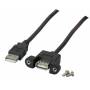 Efb-elektronik - EFB Elektronik K5291SW.0,5V2 USB Kabel 0,5 m USB 2.0 USB A Schwarz (K5291SW.0,5V2)