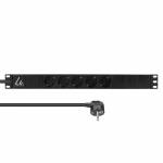 Lanview - 1U 10A con 5 x tipo Schuko - mdulo de rack (LVR-3MSCH-LIC-SCH5)