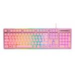 Deltaco Gaming - Deltaco PK75 Gaming Tastatur Membran RGB pink