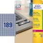 Avery Zweckform - Heavy Duty Laser Labels - Polyesteretiketten - Silber - 10 x 25,4 mm - 3780 Stck. (20 Bogen x 189) (L6008-20)