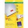 Avery Zweckform - L6036 - Etiketten - Rot - 10 x 25,4 mm - 3780 Stck. (20 Bogen x 189) (L6036-20)