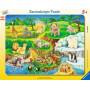  "Ravensburger 06052 - Zoobesuch Rahmenpuzzle, 14 Teile-Ravensburger The Zoo 14pieza(s)-Ravensburger-Toys/Spielzeug"