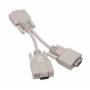Good Connections - Alcasa GOOD CONNECTIONS - S-VGA Y-Monitorkabel - 1 x 15-Pol HD (M) -> 2 x 15-Pol HD (W) - 18 cm (P-4302Y)