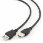 Gembird - Gembird CCP-USB2-AMAF-15C 4.6m USB A USB A Male Female Black USB cable