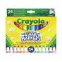 Crayola - Crayola 58-6570 - 24 Pennarelli Punta Maxi Super Lavabili (gen)