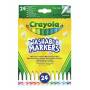 Crayola - Crayola 58-6571 - 24 Pennarelli Punta Fine Super Lavabili (gen)