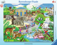 Ravensburger 06661 - Besuch Im Zoo, 45 Teile Rahmenpuzzle 1