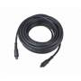 Gembird - CC-OPT-10M - Digitales Audio-Kabel (optisch) - TOSLINK mnnlich bis TOSLINK mnnlich - 10 m - Glasfaser - Schwarz