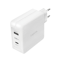 Logilink Pa0281 Usb Wall Charger, 2port, Usb-af & Usb-cf, 10 3