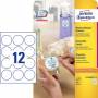 Avery - Zweckform - Papier - entfernbarer Klebstoff - wei - 60 mm rund 300 Etikett(en) (25 Rolle(n) x 12) runde Etiketten (L7104R