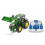 Siku - CONTROL32 John Deere 7310R mit Frontlader und Bluetooth-Fernsteuermodul, RC