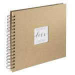 Hama - Hama Craft album photo et protge-page Marron 80 feuilles 10 x 15 Reliure spirale