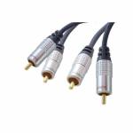 Shiverpeaks - shiverpeaks sp-PROFESSIONAL Audio-Kabel 1 m 2 x RCA Blau - Chrom (SP40102-1)