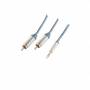 Shiverpeaks - shiverpeaks PROFESSIONAL Audiokabel - 2 x Cinchstecker - 3,5 mm Winkel-Klinkenstecker, 1,5 m, vergoldete Kontakt - 1 Stck 