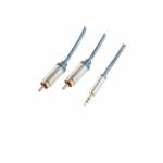 Shiverpeaks - shiverpeaks PROFESSIONAL Audiokabel - 2 x Cinchstecker - 3,5 mm Winkel-Klinkenstecker, 3.0 m, vergoldete Kontakt - 1 Stck 