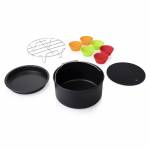 Princess - 182012 Zubehrsatz 5.2 L Aerofryer - Zubehr-Set - 182025 - 182050 - 182051 - Mehrfarbig - Silikon - 600 g - 220 mm (0