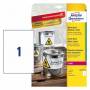 Avery - Zweckform Heavy Duty L4775 - Polyester - matt - permanenter Klebstoff - wei - A4 (210 x 297 mm) - 75 g/m - 8 Etikett(en)