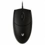V7 - Optische LED USB Maus - schwarz - USB - Optisch - Bro - Schwarz - China - FCC - CE (MV3000010-BLK-5E)