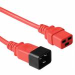 Microconnect - - Stromkabel - IEC 60320 C20 gerade zu IEC 60320 C19 gerade - Rot (PE2019R09)