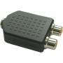 5mm Intos Electronic Audio Adapter -3 Klinke Buchse Mono An - InLine 99338 3.5mm 2xRCA Black cable interface/gender adapter
