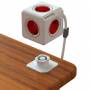 Allocacoc - PowerCube extended - 1,5m - Grau - Rot - 220 - 240V (PowerCube Extended 1,5M R)
