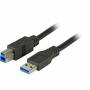 Efb - USB3.0 Anschlusskabel A-B,St-St,1.8m,schwarz,Premium