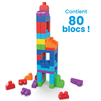Mega Bloks - First Builders - Sacca Eco 80 Pz Rosa 12