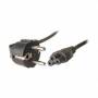 Dexlan - Netzanschlusskabel, Schukostecker abgewinkelt an 3pol Buchse C5, schwarz, 1,8 m Notebook-Anschlusskabel fr Deutschland, Fr [DE-Version, German Keyboard]