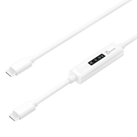 J5 Create - j5create JUCP14-N USB-C? 2.0 zu USB-C? Kabel mit OLED Dynamic Power Meter (JUCP14-N)