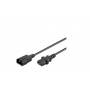 Microconnect - - Spannungsversorgungs-Verlngerungskabel - IEC 60320 C13 zu IEC 60320 C14 - 5 m - Schwarz