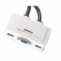 Efb-elektronik - 2-Port KVM VGA-USB-Audio mit Kabels�tzen 2x0.9 m