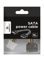 Gembird Sata Power Cable 15pin Male->4pin Molex 15cm (cc-sat 2