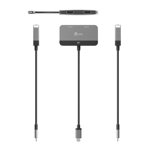 j5create JCA365 Adaptateur Multi-Moniteurs USB-C® vers Double HDMI