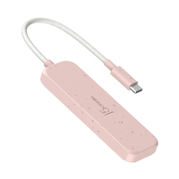 J5 Create - j5create 4-in-1 USB-C auf 4-Port Typ-A Hub(Umweltfreundlich), 4 USB-A mit 10Gbps SuperSpeed, USB-C Dongle - Kompatibel mit MacBo