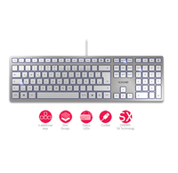 Cherry - CHERRY KC 6000 Slim USB QWERTY French Black