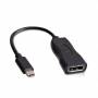 V7 - USB-C TO DP ADAPTER BLACK USB C - DisplayPort, male/female, Schwarz (V7UCDP-BLK-1E)